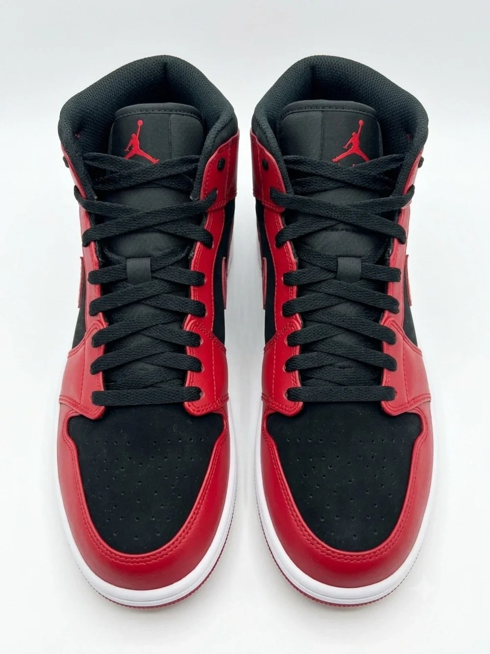 Jordan Black and Red High-Top Sneakers